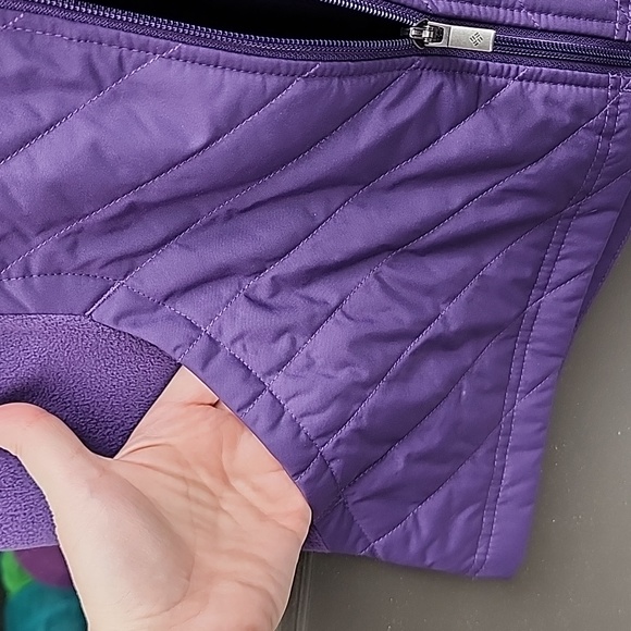 Columbia Full-Zip Nylon/Fleece Puff Vest Size S - Picture 6 of 9